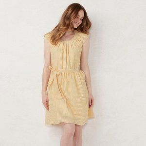 Yellow Striped Dress